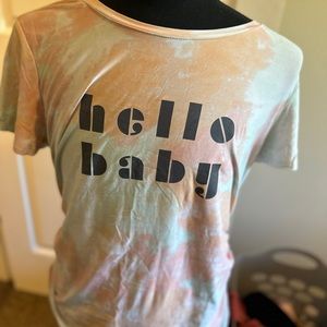 Hello baby maternity shirt